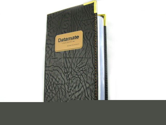 Business name card holder 50 pages for 300 cards brown
