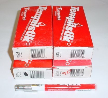 Lot tempilstiks temperature indicator sticks various 