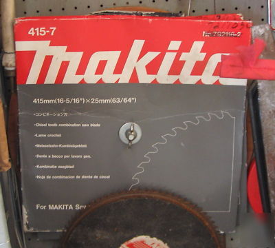 New makita beam saw 5402-a, / 4 blades