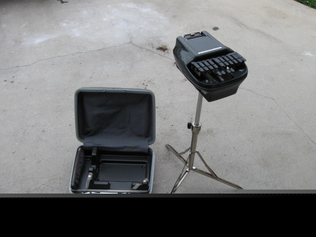 Stenograph court reporter shorthand machine +tripod
