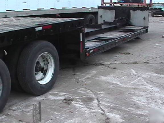 Trail king double drop air ride tandem axle trailer