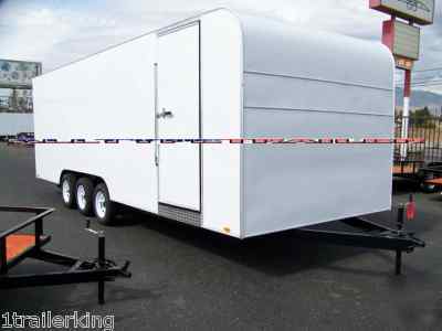 20' enclosed motorcycle quad car hauler rhino trailer 