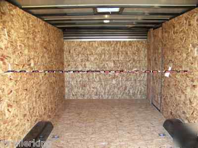 20' enclosed motorcycle quad car hauler rhino trailer 