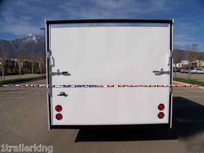 20' enclosed motorcycle quad car hauler rhino trailer 