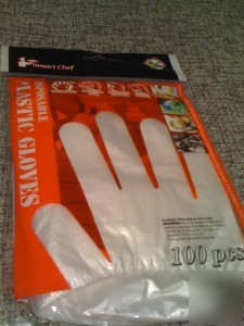 200 disposable plastic gloves garden restaurant home