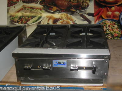 Hot-plate range 4 burner by stratus nsf aga counter top