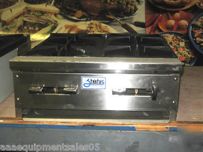 Hot-plate range 4 burner by stratus nsf aga counter top