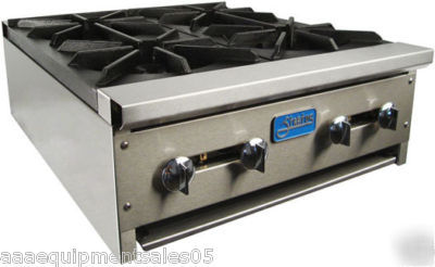 Hot-plate range 4 burner by stratus nsf aga counter top
