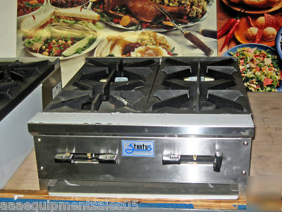 Hot-plate range 4 burner by stratus nsf aga counter top
