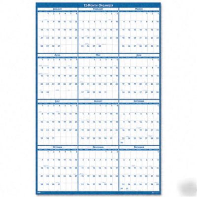 House of doolittle 396 yearly wall calendar erasable 