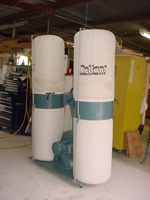 Dust collector reliant 3 hp single phase 