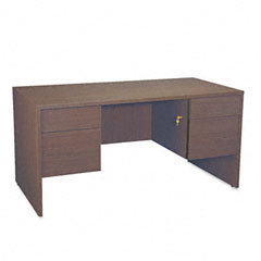 Global genoa series 60 x 30 double pedestal desk