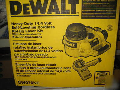 New dewalt self-leveling rotary laser kit DW076KE 