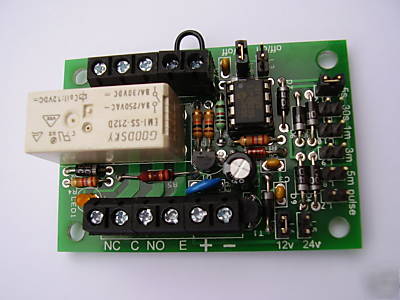 Timer/pulsing relay board, + 'start' switch i/p option 