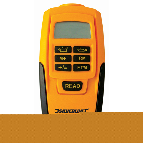 Silverline laser distance area volume measure 255664