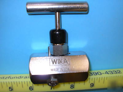 Wika instrument grade soft needle ss valve 6000PSI 