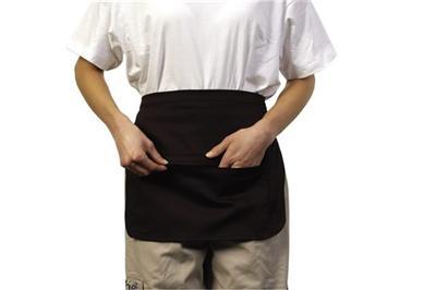 New black bar apron 2 zip money pockets car boot stall