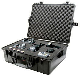 PelicanÂ® case 1600 with foam - black 