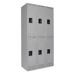 Tennsco double tier sixlocker unit