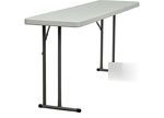 Folding tables white plastic rectangle round many sizes