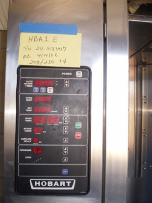 HBA1-e single rack oven