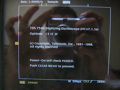 Tektronix tds-754 4CH 500MHZ 2G/s dpo oscilloscope opt