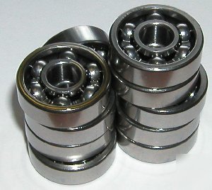 Lot 10 radial ball bearings R6 3/8