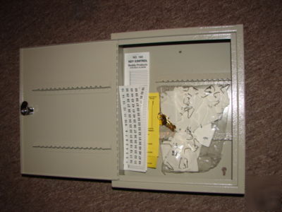 New buddy 1606 locking 60-key steel cabinet 10X3X12 