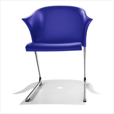 Armchair with cantilever frame polypropylene 11