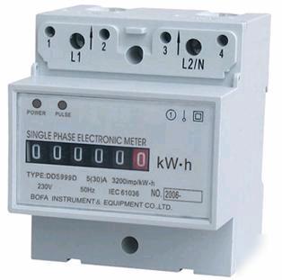 Digital energy meter modular 230 v, 100 a = 23 kw
