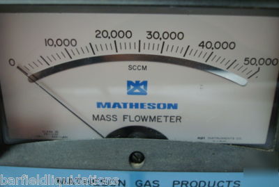 Matheson 0 - 50,000 mass flowmeter model:all-50K