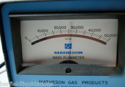 Matheson 0 - 50,000 mass flowmeter model:all-50K