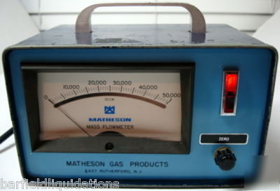 Matheson 0 - 50,000 mass flowmeter model:all-50K