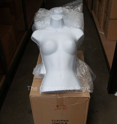 New lot of 20 brand female torso mannequin forms white