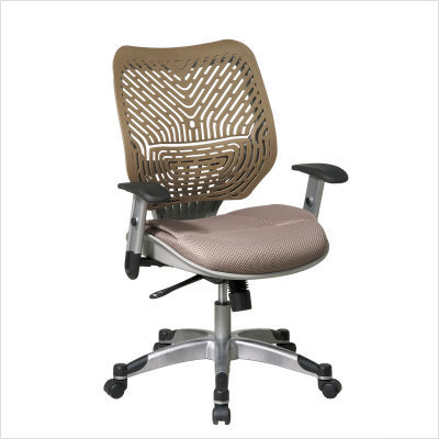 Revv manager chair with latte back and mesh seat
