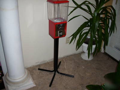 Northwestern 60 gumball vending machine red w/stand