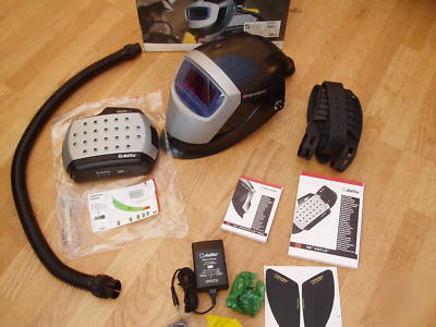 New speedglas 9002V welding mask and adflo respirator 