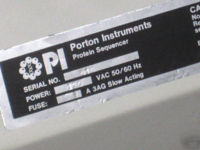 Pi porton instruments protein sequencer