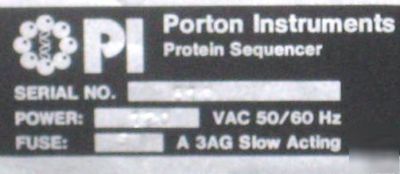 Pi porton instruments protein sequencer