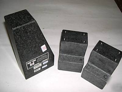 Starrett tru-stone precision granite lot of 3 