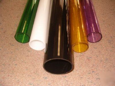 T. blue round acrylic tubes 1X3/4 (72