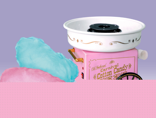 Nostalgia fluffy fairy floss cotton candy machine maker