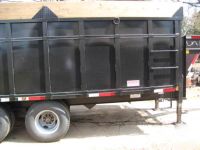 16' dump trailer, 4' sides dexter axles 25000GVW 