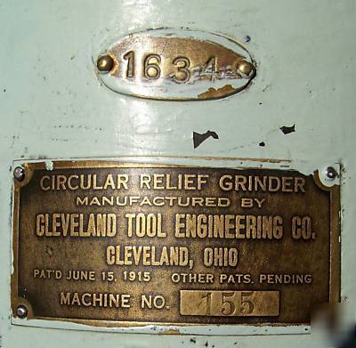 Cleveland model 155 surface grinder