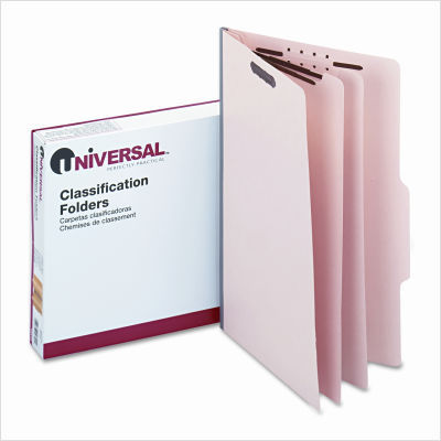 Manila classification folders, legal, 6-section, 15/box