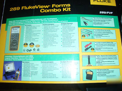 New fluke 289 fvf flukeview combo kit multimeter +bonus