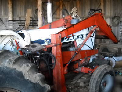 Case david brown 1210 w/loader and bucket