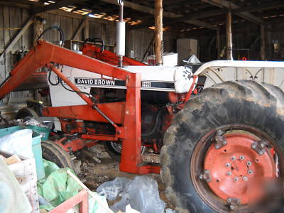 Case david brown 1210 w/loader and bucket
