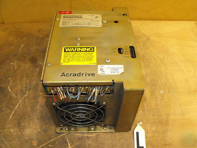Cincinnati milacron ind, control equipment acradrive 
