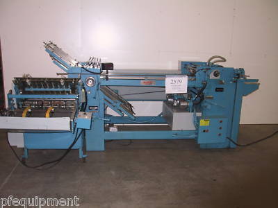 Baumfolder with pile feeder and right angle folder